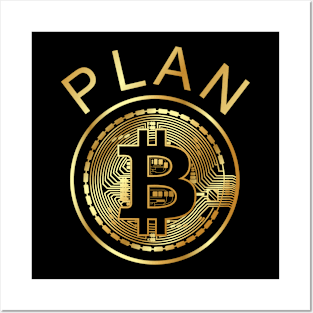 Crypto Cryptocurrency BTC Bitcoin Posters and Art